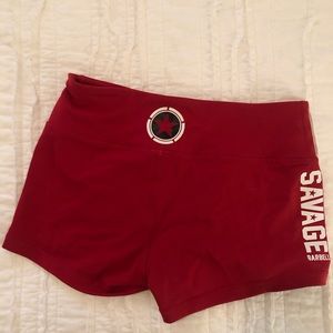 Savage Barbell shorts - red - small